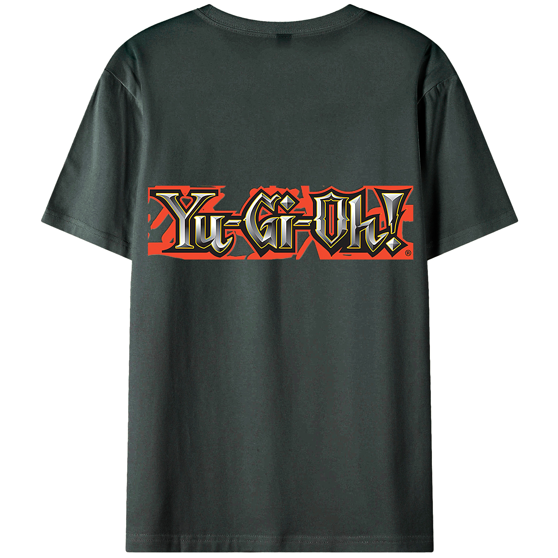 （画像用） 遊☆戯☆王 Yu-Gi-Oh! 綿100％ メンズ半袖Tシャツ（バックプリント） 通気性